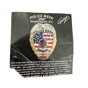 Police Week 2007 Washington DC Badge Pin NWT